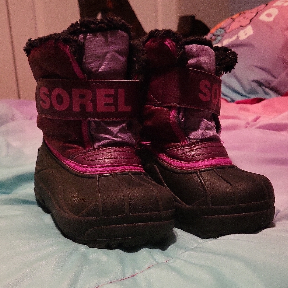 Sorel Kids' Winter Boots - Pink and Black